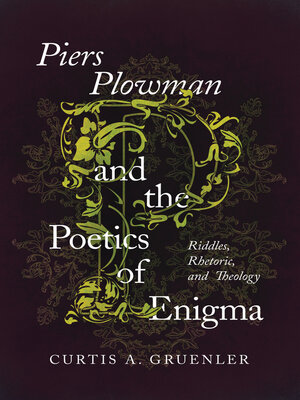 cover image of Piers Plowman and the Poetics of Enigma